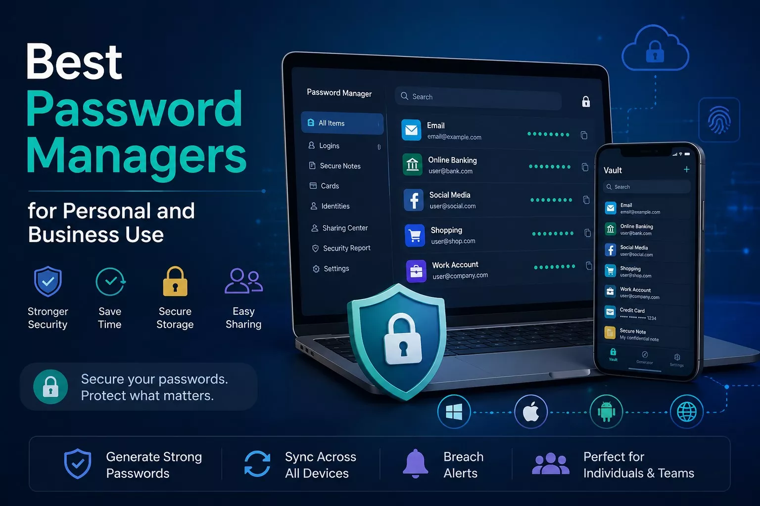 Best Password Managers for Personal and Business Use