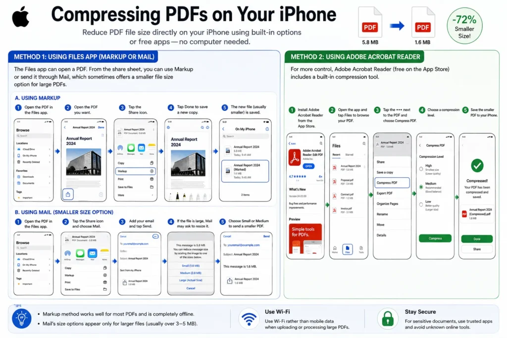 Compressing PDFs on Your iphone