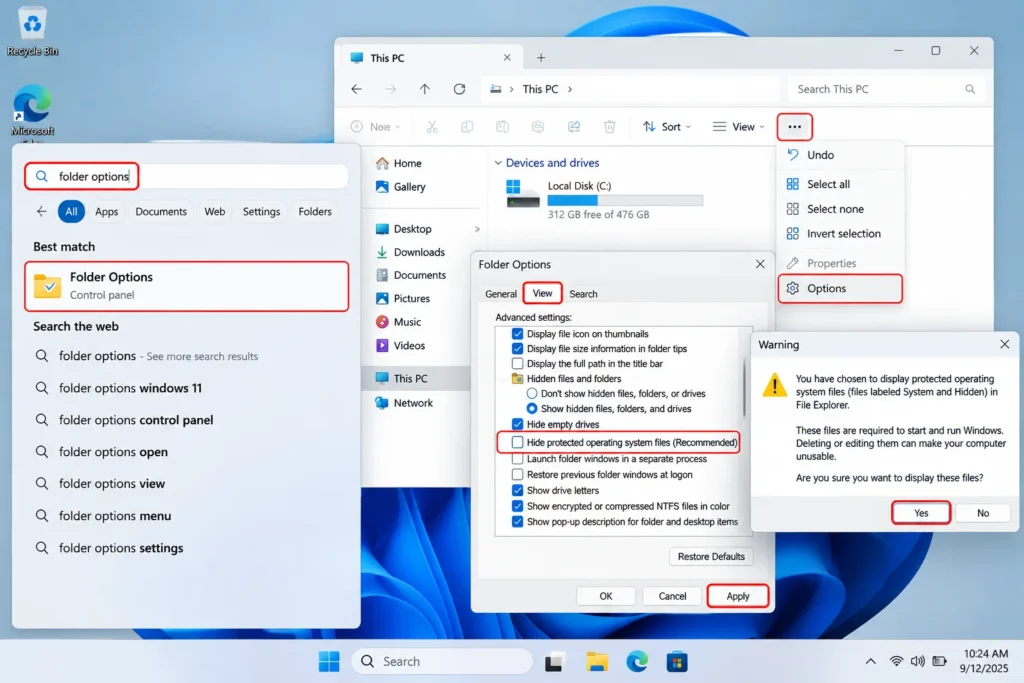 Getting to Protected System Files