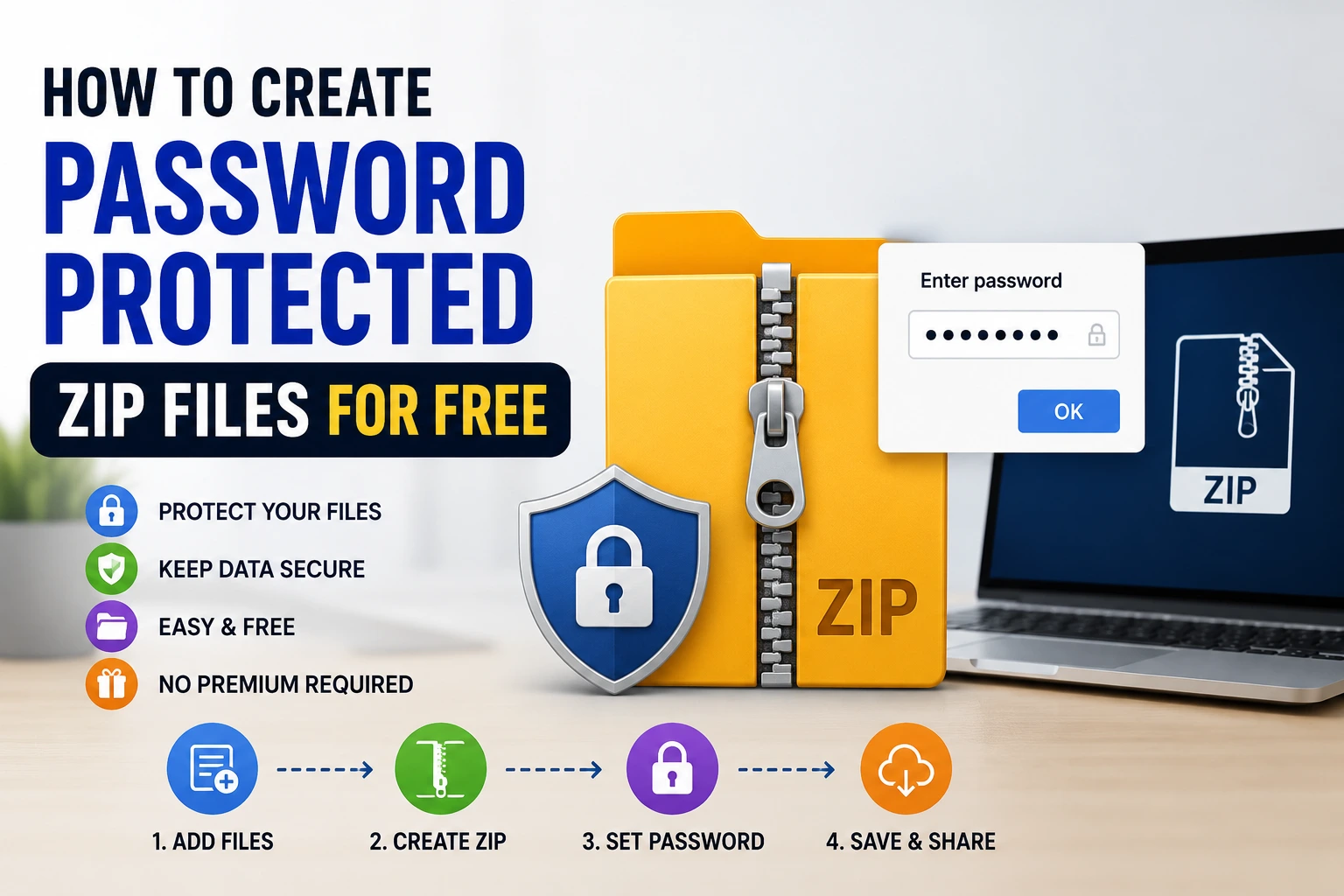 How to Create Password Protected ZIP Files for Free