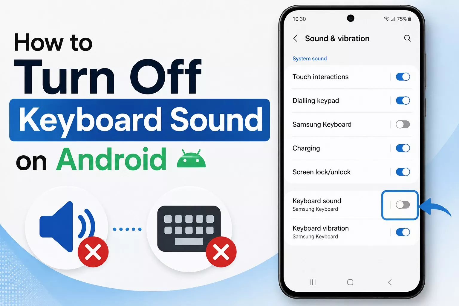 How to Turn Off Keyboard Sound on Android