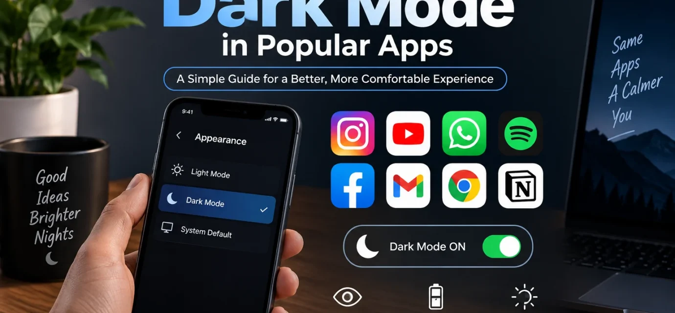 How to Turn On Dark Mode in Popular Apps