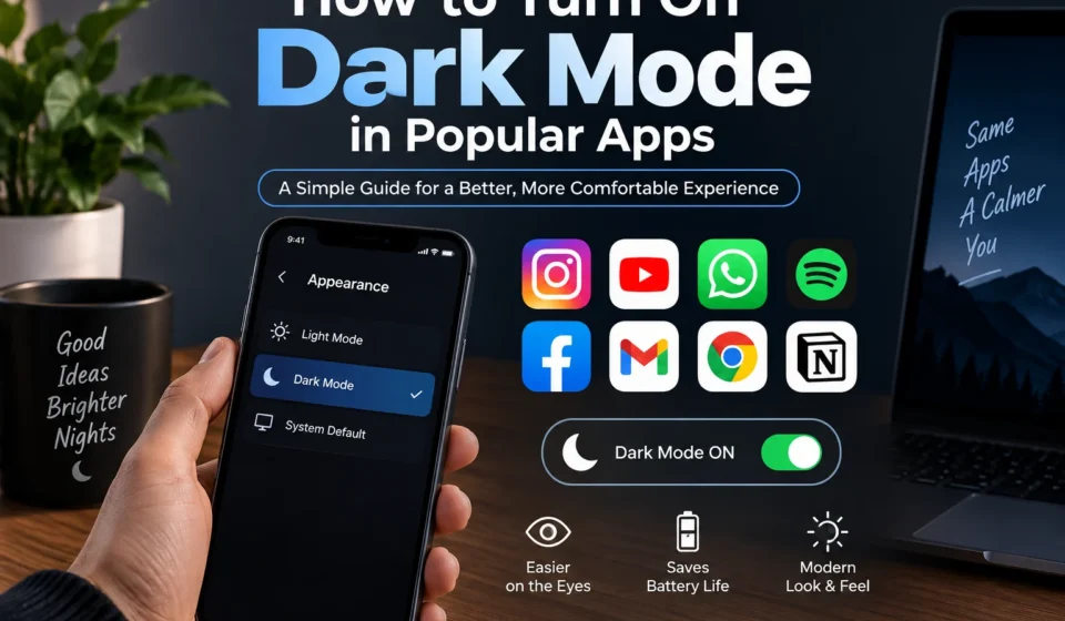 How to Turn On Dark Mode in Popular Apps
