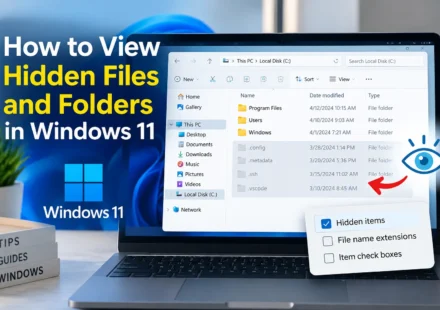 How to View Hidden Files and Folders in Windows 11