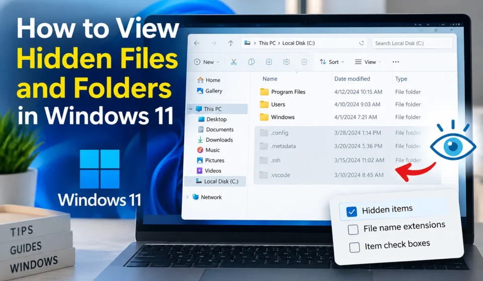 How to View Hidden Files and Folders in Windows 11