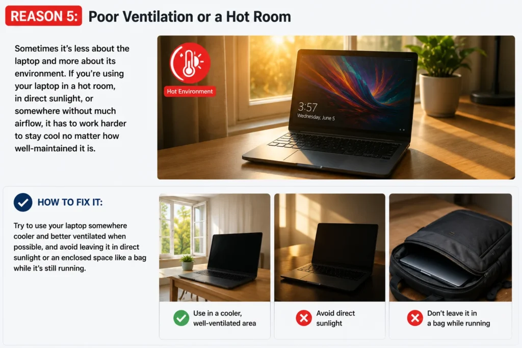Poor Ventilation or a Hot Room