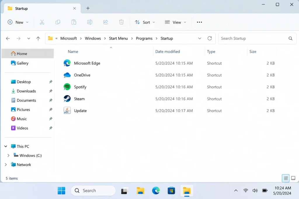 How to Disable Startup Apps Without Task Manager The Startup Folder
