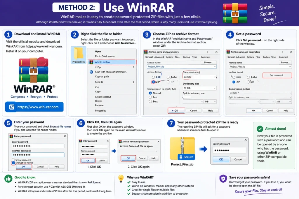 Use WinRAR