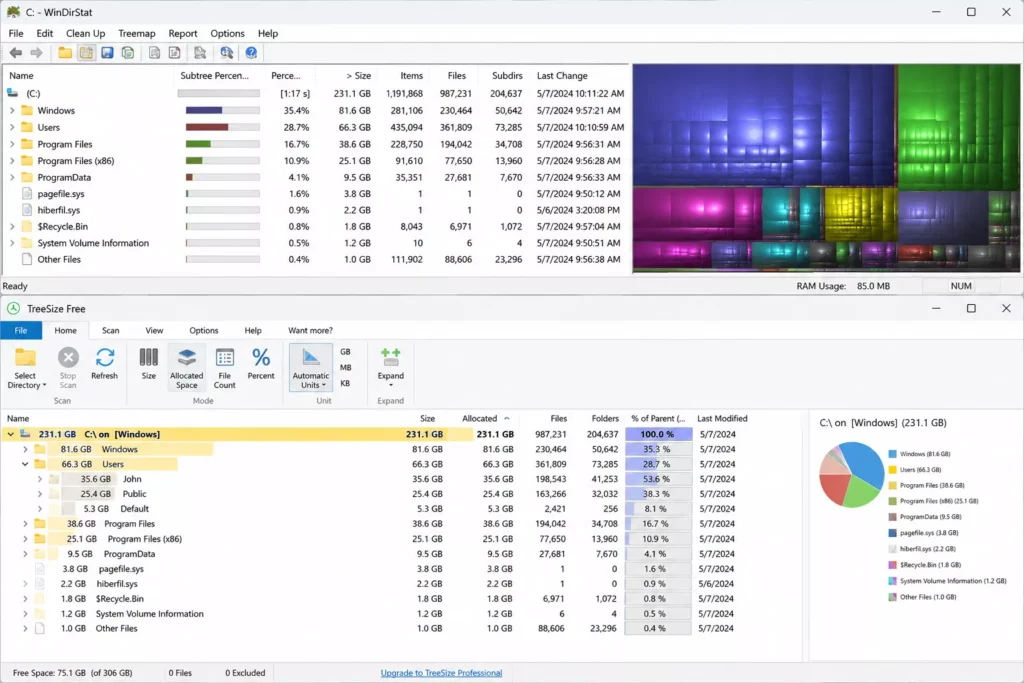 Use a Visual Disk Space Analyzer